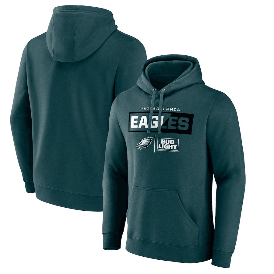 Men 2023 NFL Philadelphia Eagles green Sweatshirt style 1->detroit lions->NFL Jersey